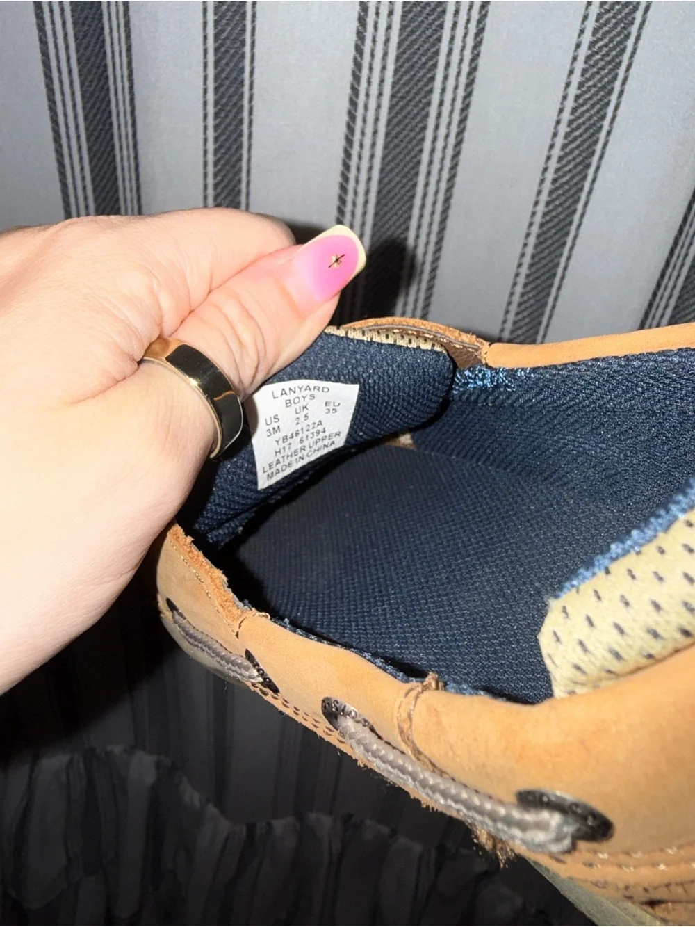 Sperry Tan Brown Kids Moccasin Boat Shoes